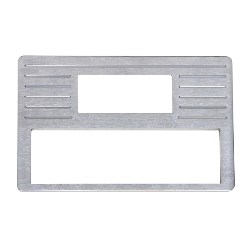 Dakota Digital 1937-38 Chevrolet brushed aluminum radio panel, DIN, with A/C vent